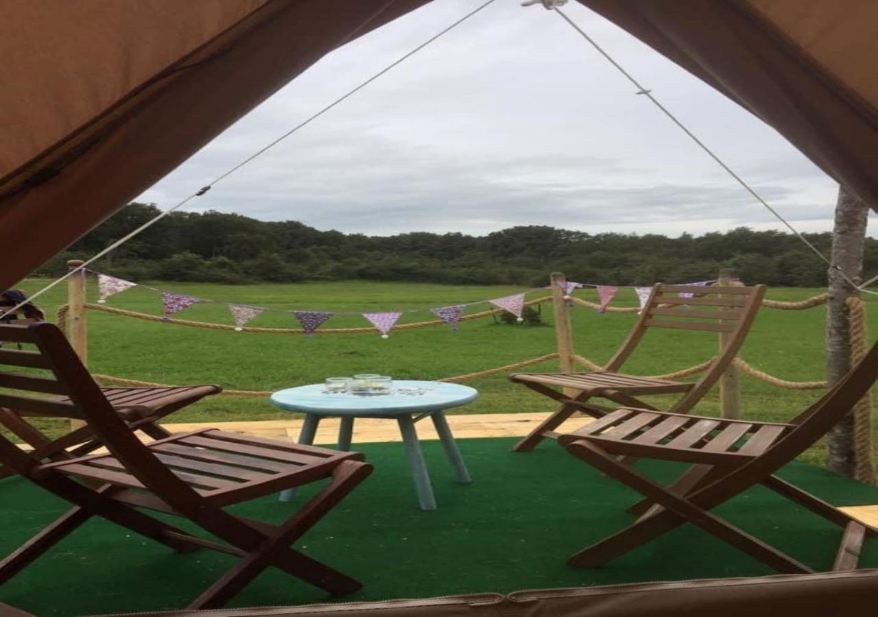 French Fields Luxury Glamping Original Mongolian Yurt Hotel Le-Vieux-Cerier Exterior foto
